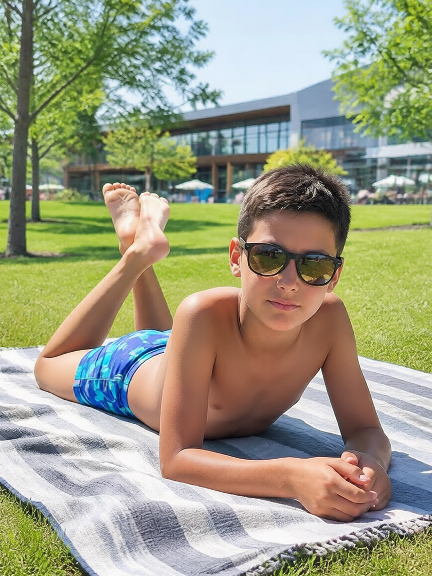 boylyingonlawn